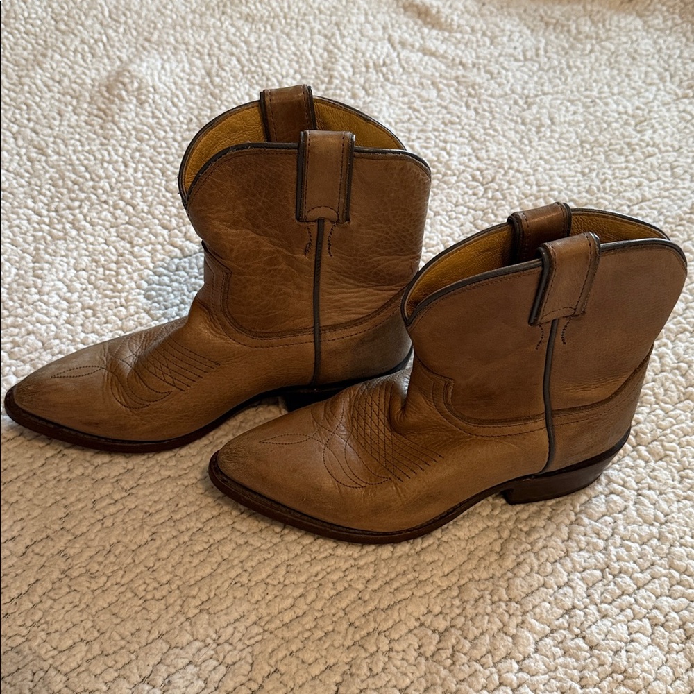 Frye Billy Short Western Ankle Boots Booties Size 6.5 - Picture 6 of 8